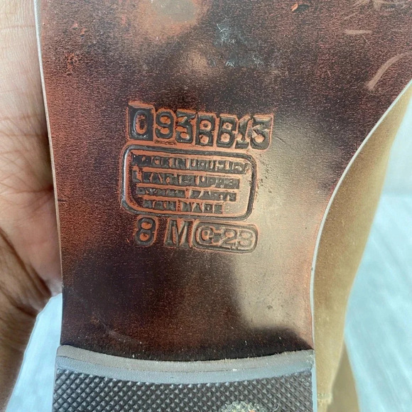 Buskens suede ankle boots Size 8 color mocha brown - Picture 12 of 13